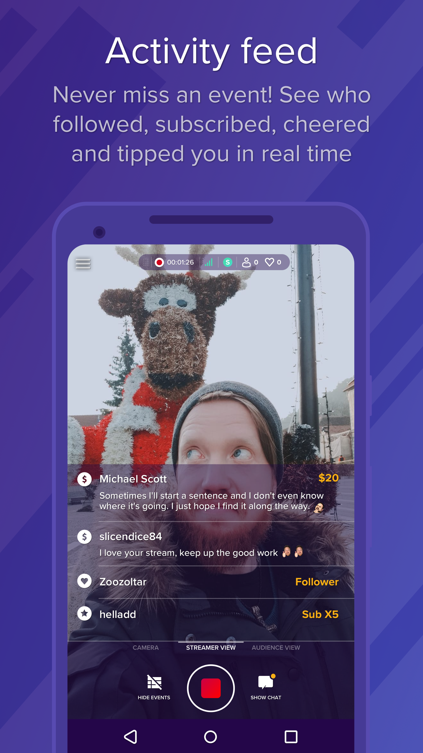 اسکرین شات 4 برنامه StreamElements Live Streaming