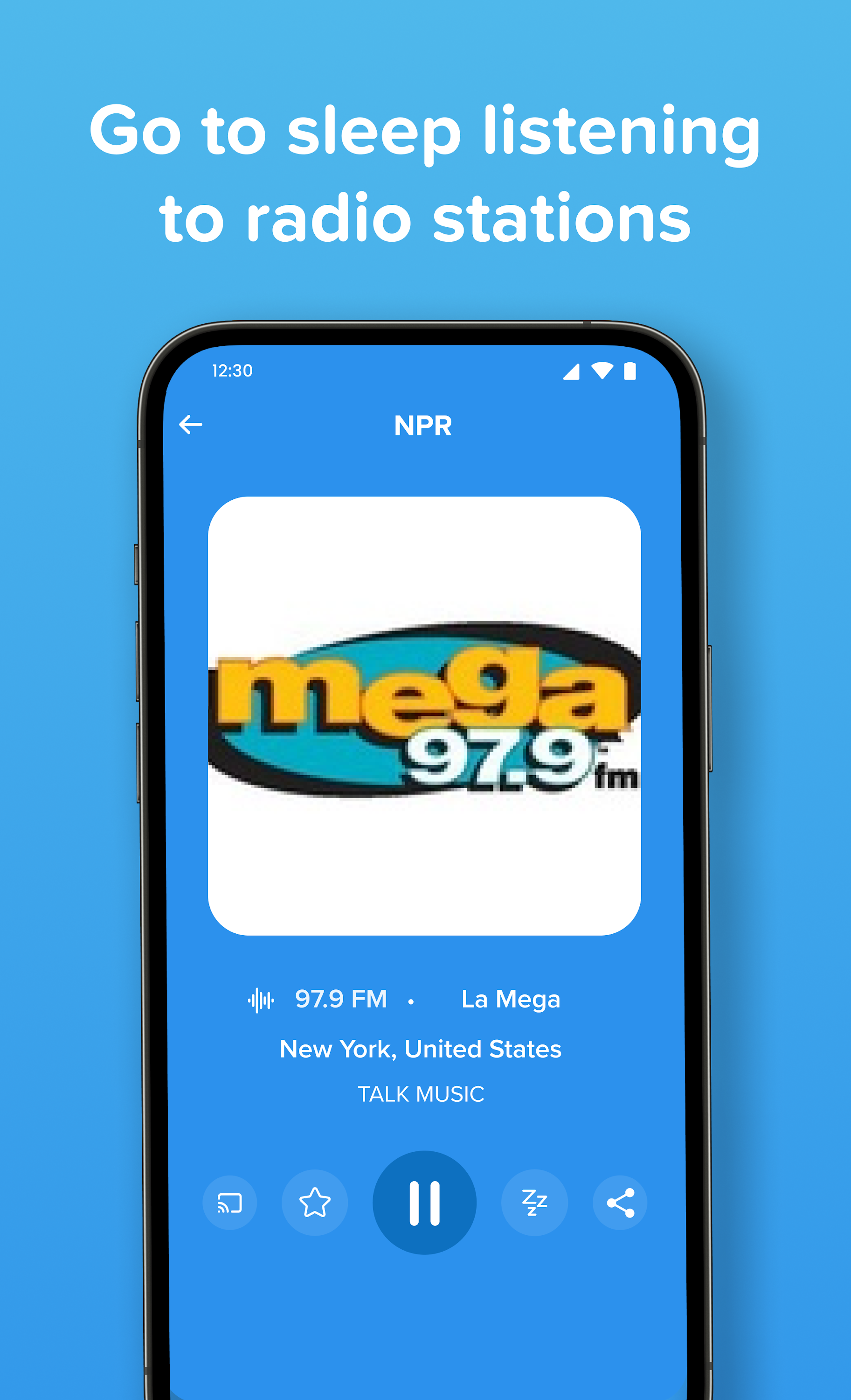 اسکرین شات 5 برنامه Simple Radio: Live AM FM Radio