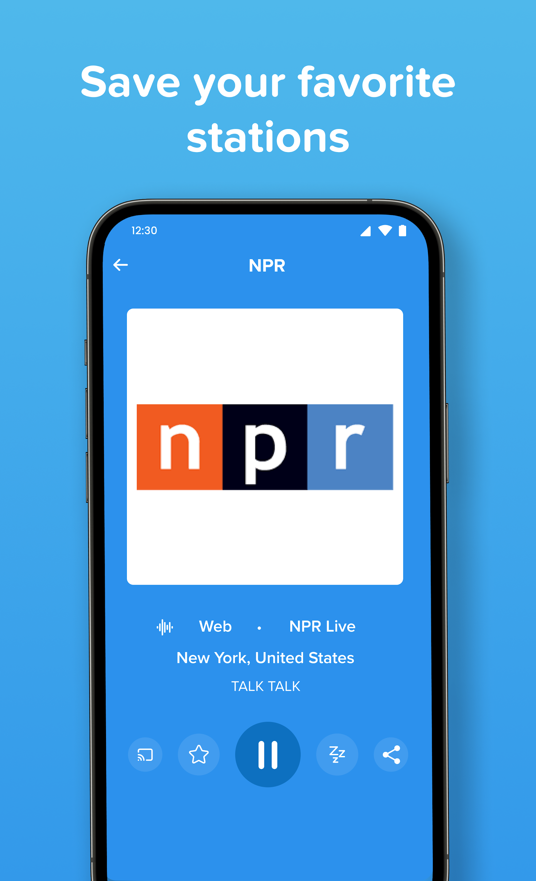 اسکرین شات 3 برنامه Simple Radio: Live AM FM Radio