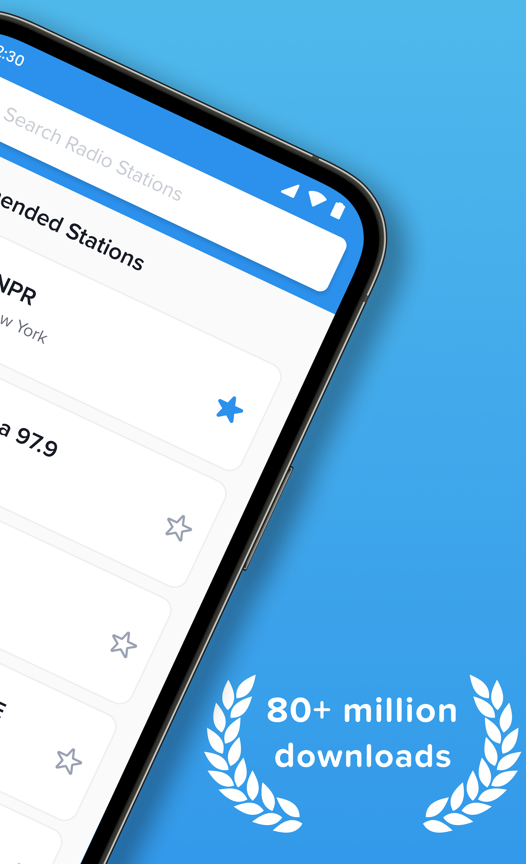 اسکرین شات 2 برنامه Simple Radio: Live AM FM Radio