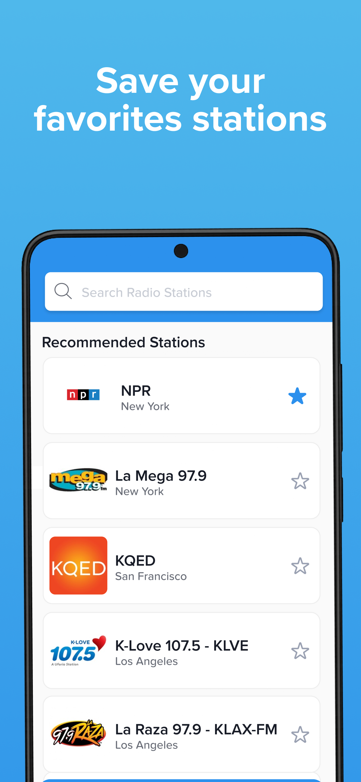اسکرین شات 2 برنامه Simple Radio: Live AM FM Radio