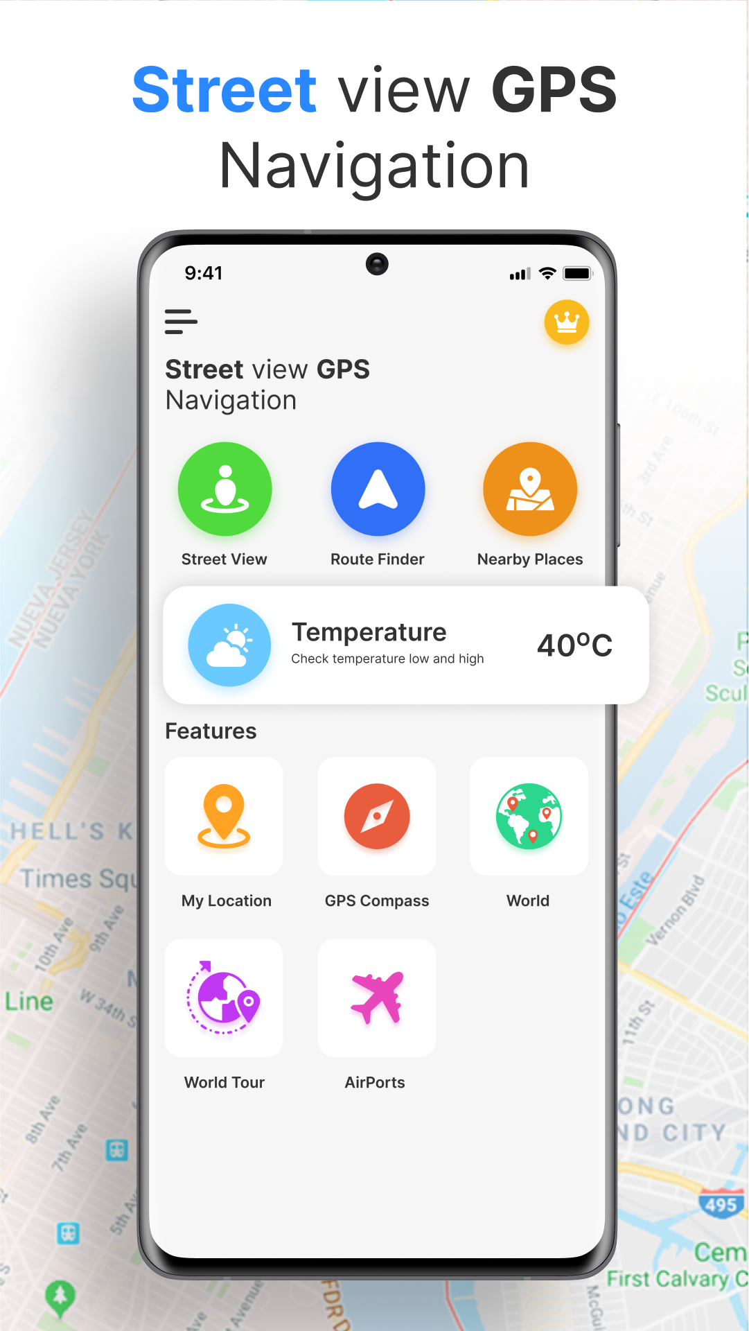 اسکرین شات 2 برنامه Street View GPS Navigation Map