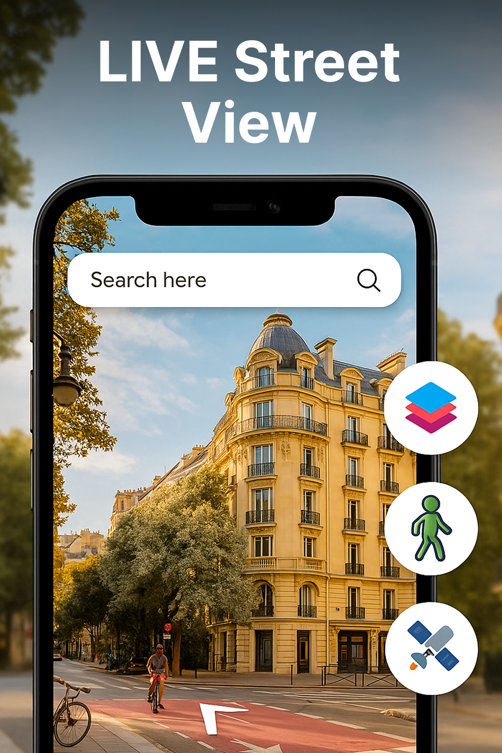 اسکرین شات 4 برنامه GPS Earth Map: Live Satellite