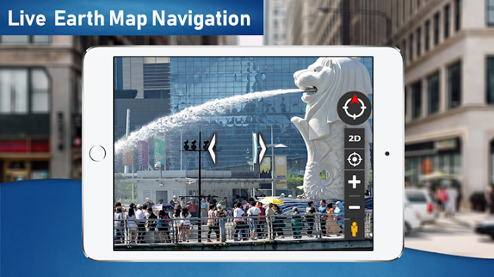 اسکرین شات 5 برنامه Street View Map HD: Satellite View & Earth Map