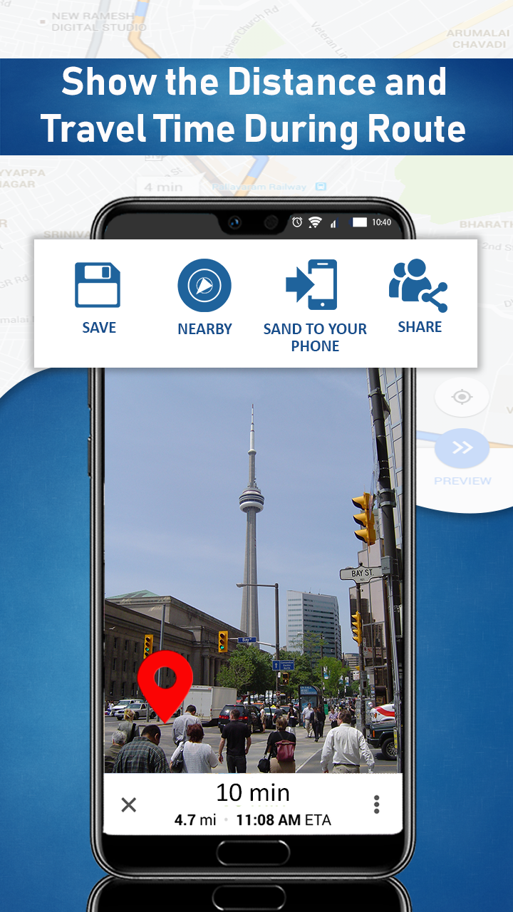 اسکرین شات 3 برنامه Street View Map HD: Satellite View & Earth Map