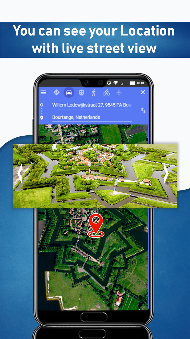 اسکرین شات 2 برنامه Street View Map HD: Satellite View & Earth Map