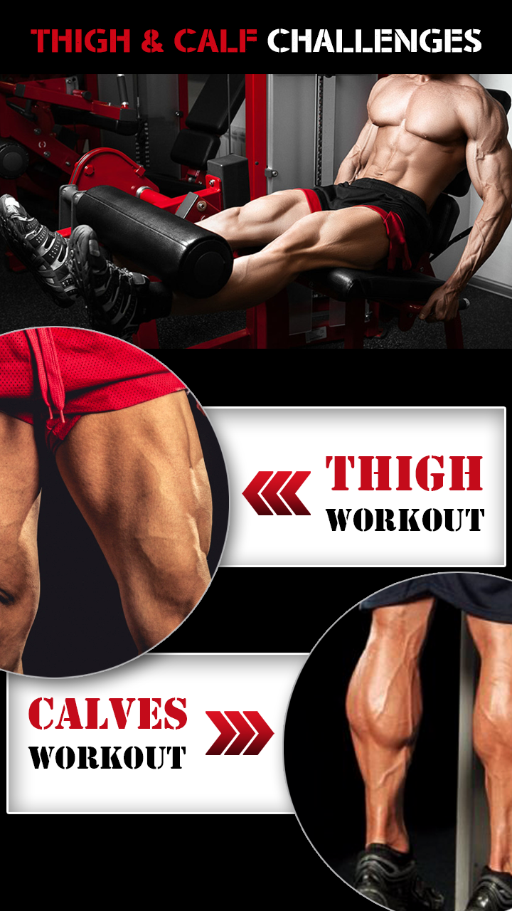 اسکرین شات 1 برنامه Gym Workout Legs Training App