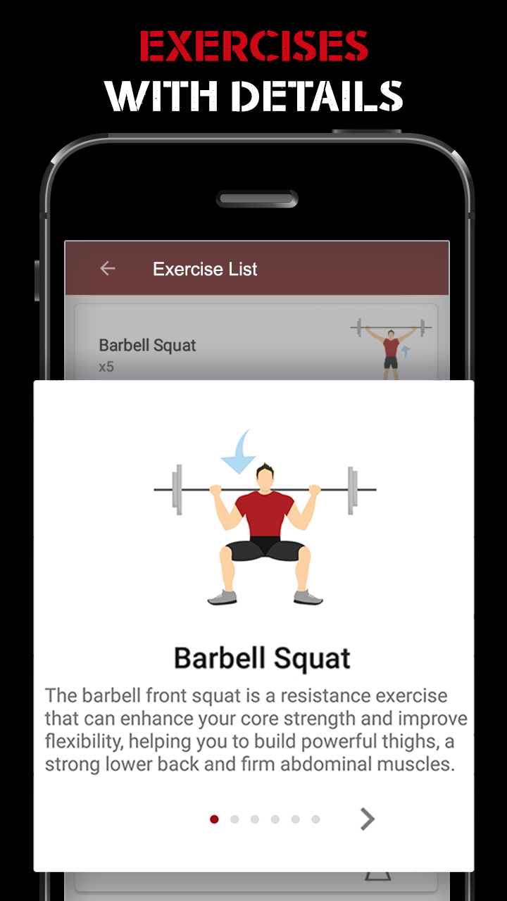 اسکرین شات 3 برنامه Gym Workout Legs Training App