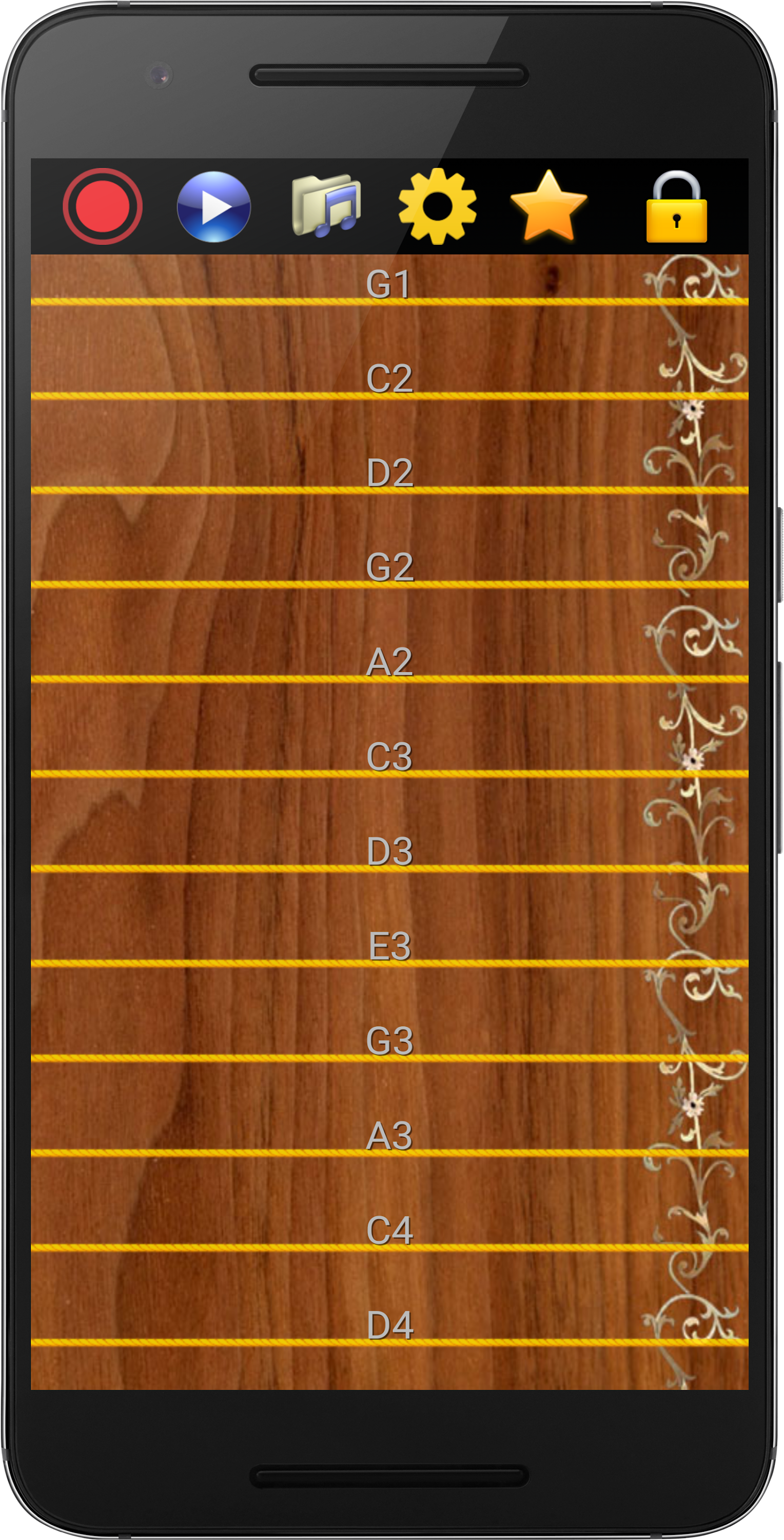 اسکرین شات 1 برنامه Gayageum - Korean Instrument