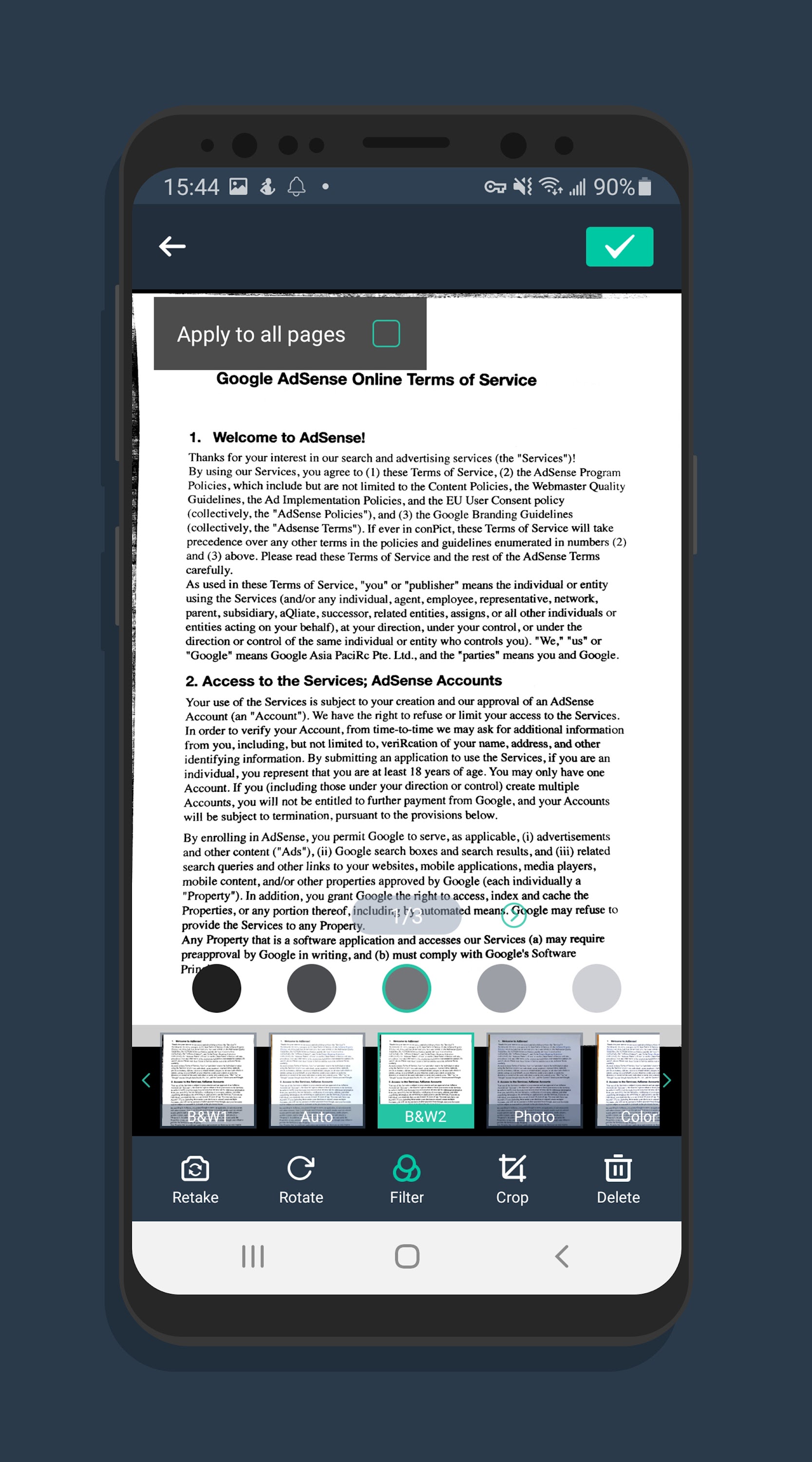 اسکرین شات 1 برنامه Doc Scanner  - PDF Scanner App