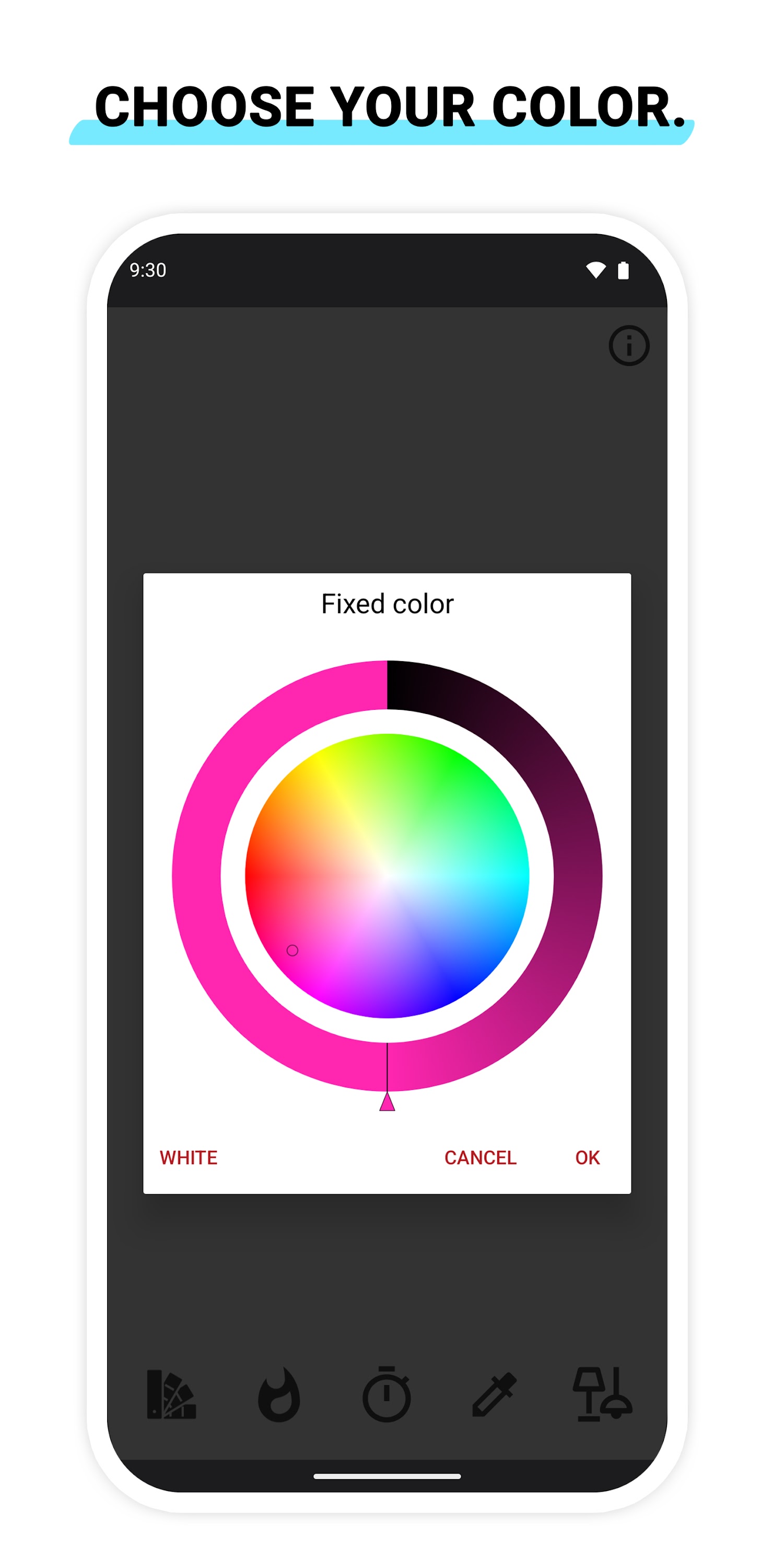 اسکرین شات 2 برنامه Screen Flashlight – Night lamp