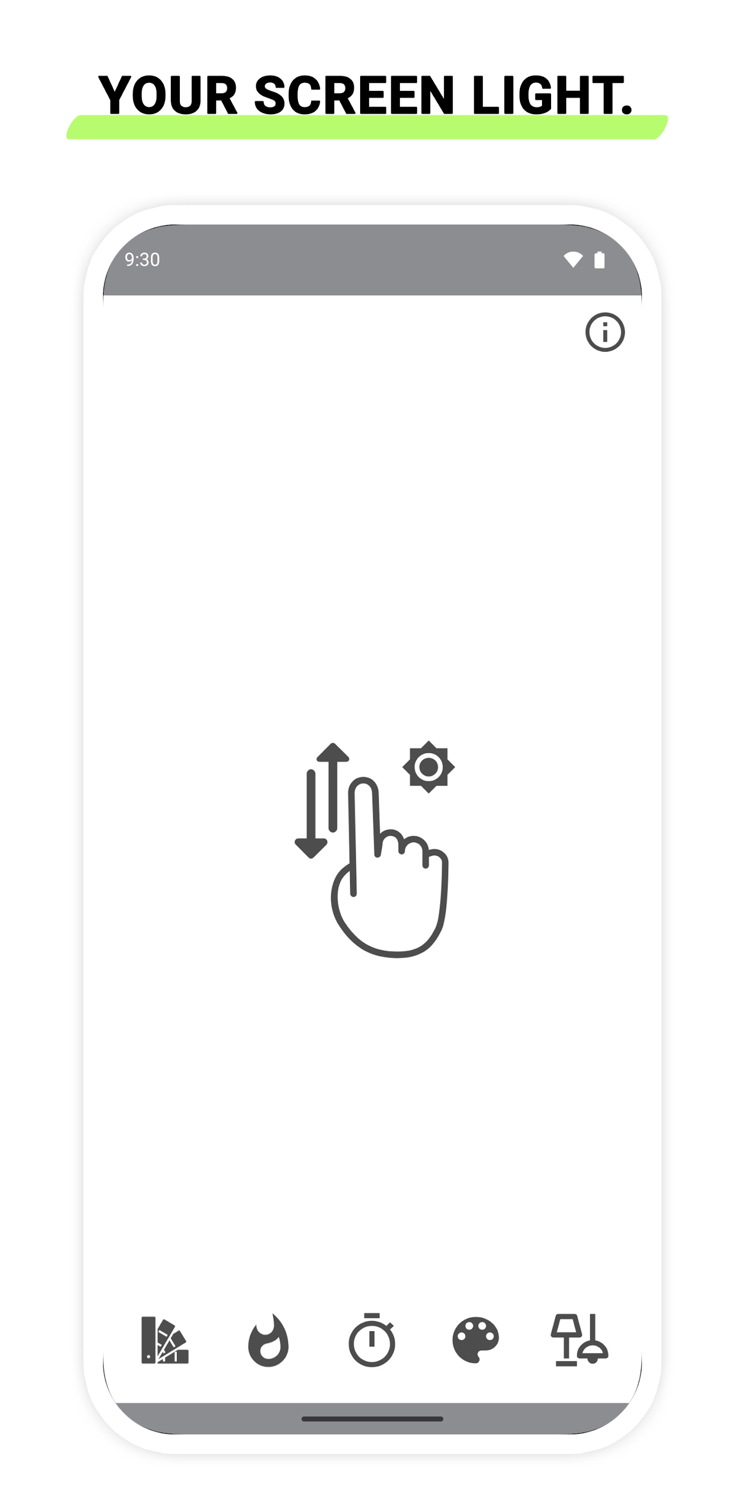 اسکرین شات 1 برنامه Screen Flashlight – Night lamp