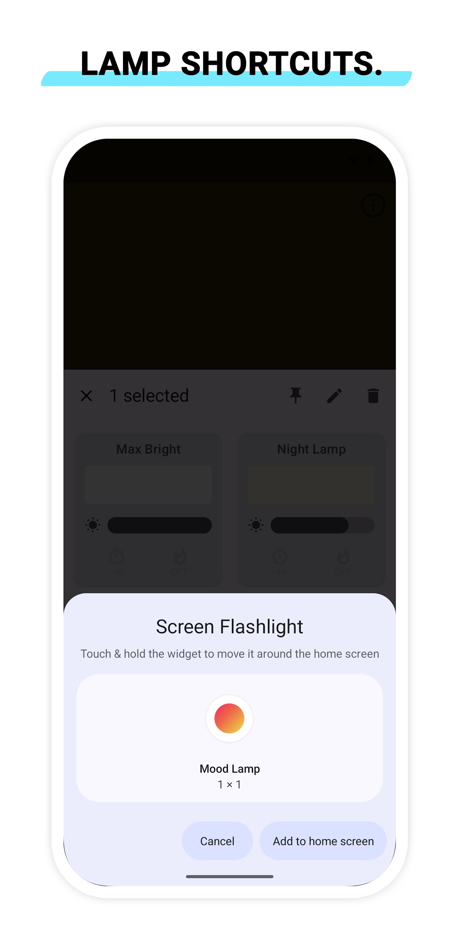 اسکرین شات 6 برنامه Screen Flashlight – Night lamp