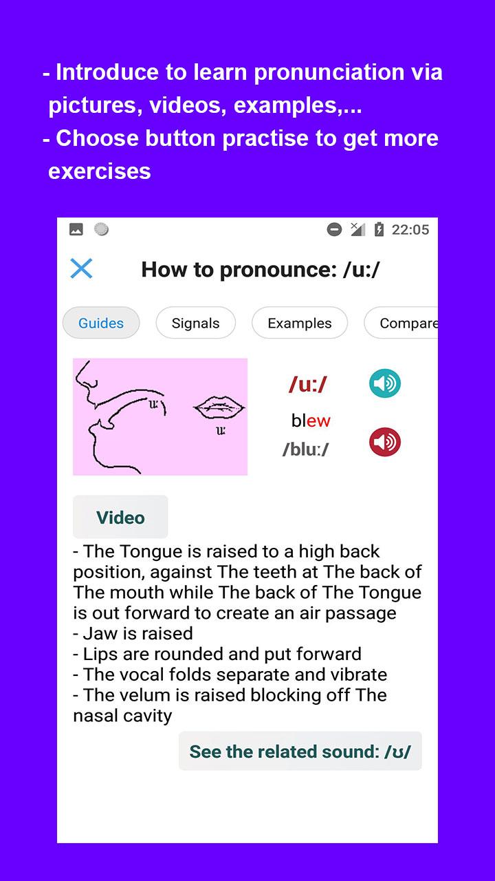 اسکرین شات 2 برنامه English Pronunciation