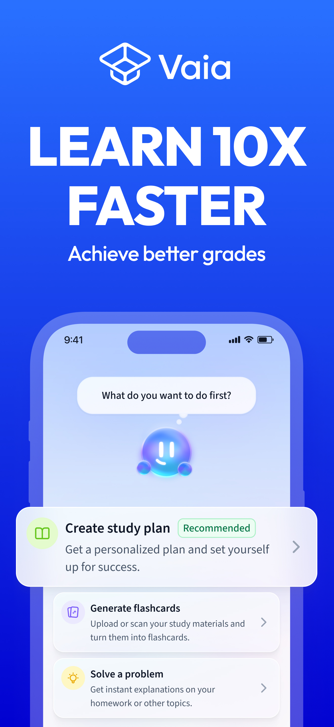 اسکرین شات 1 برنامه Vaia: Study, Notes, Flashcards