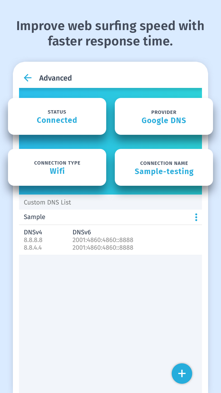 اسکرین شات 5 برنامه DNS Changer, IPv4 & IPv6