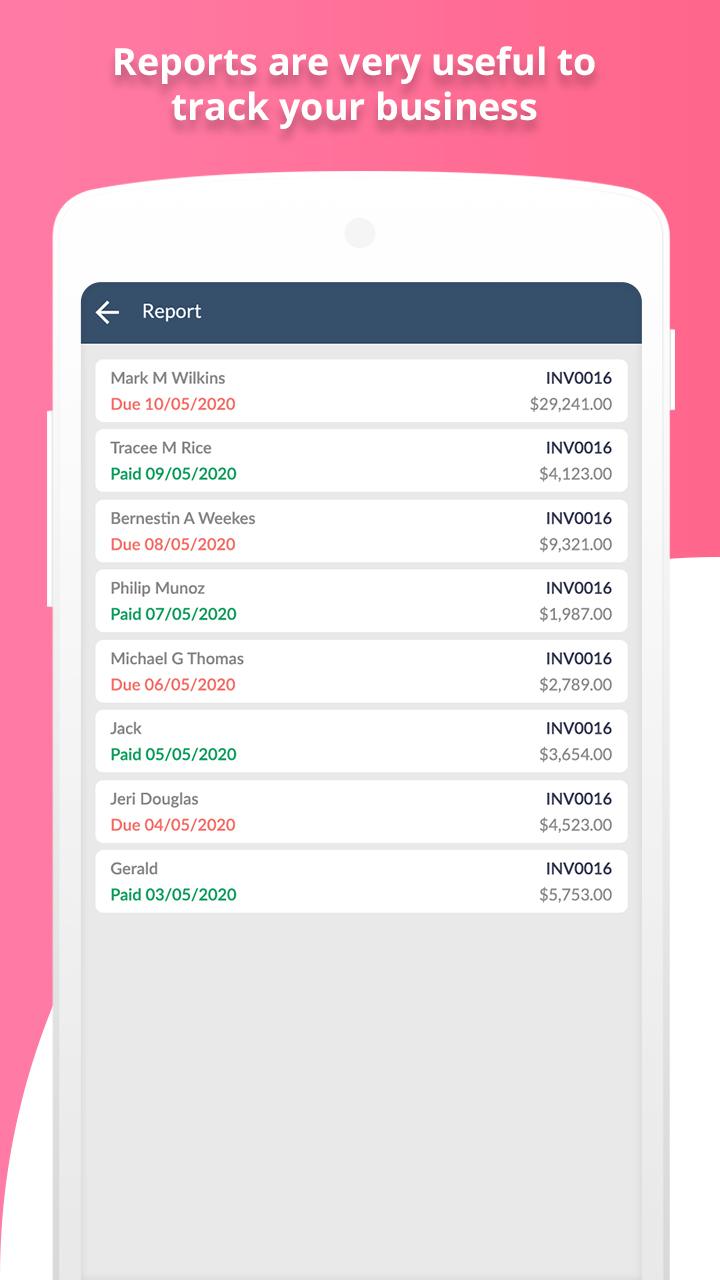 اسکرین شات 8 برنامه Invoice Generator and Estimate