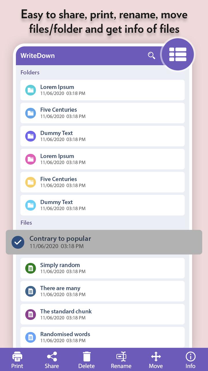 اسکرین شات 3 برنامه WriteDown: Write Books, Novels