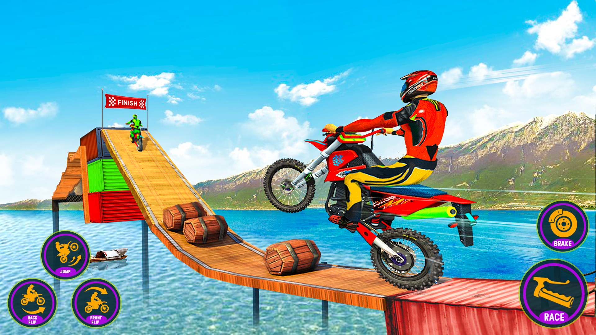 اسکرین شات 4 بازی Bike Stunt Racing Bike Game