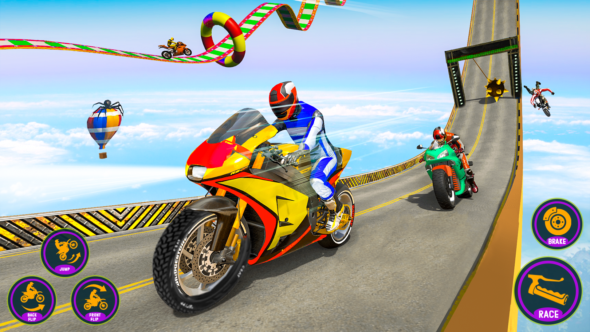 اسکرین شات 3 بازی Bike Stunt Racing Bike Game