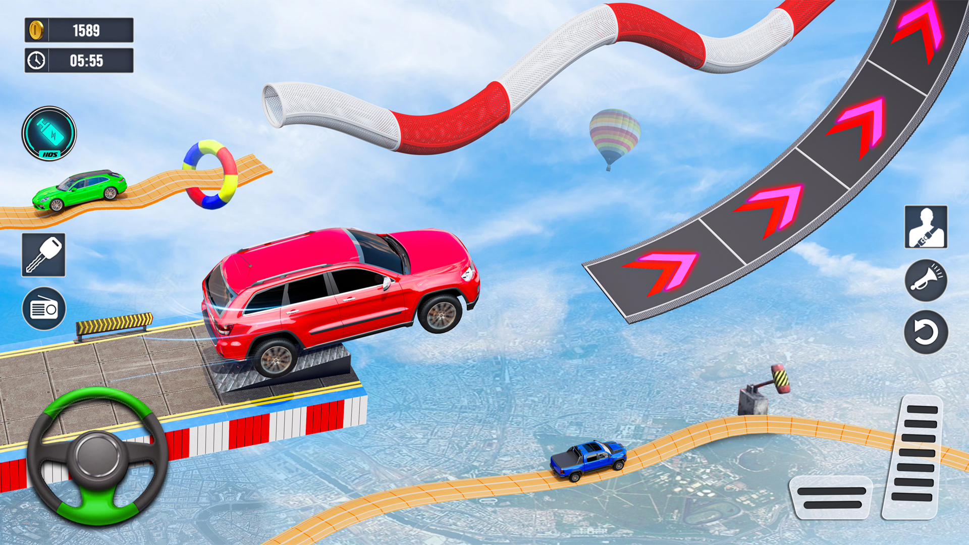 اسکرین شات 4 بازی Car Stunt Game: Stunt Car Race