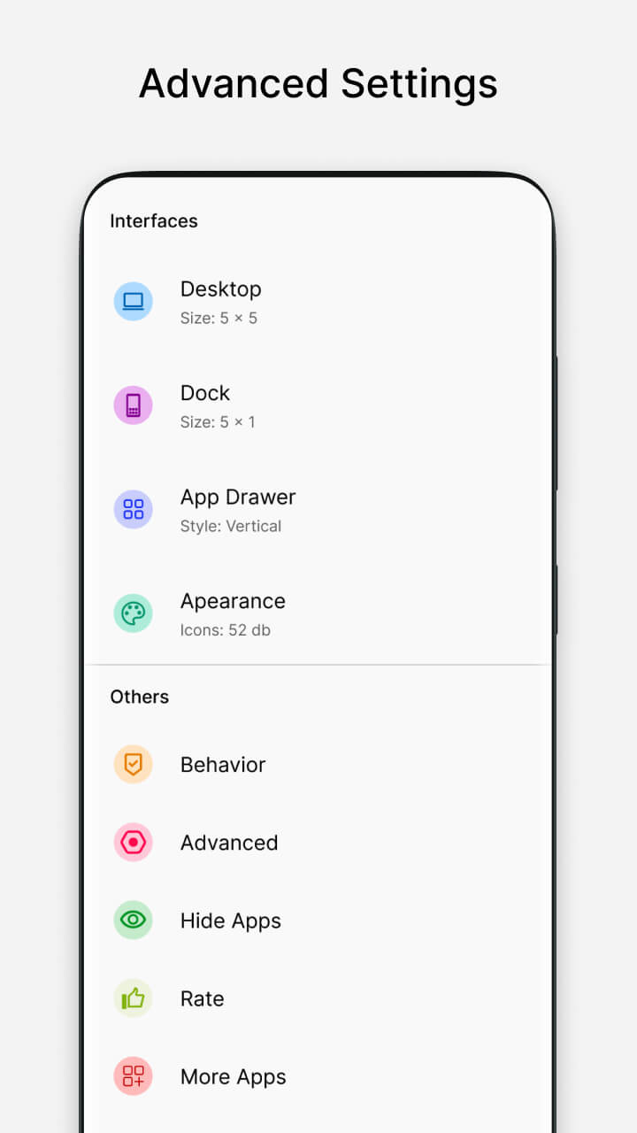 اسکرین شات 6 برنامه Android 14 Style Launcher