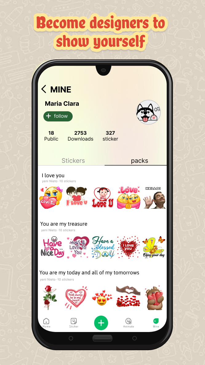 اسکرین شات 5 برنامه HD Sticker&Pack WAStickersApps