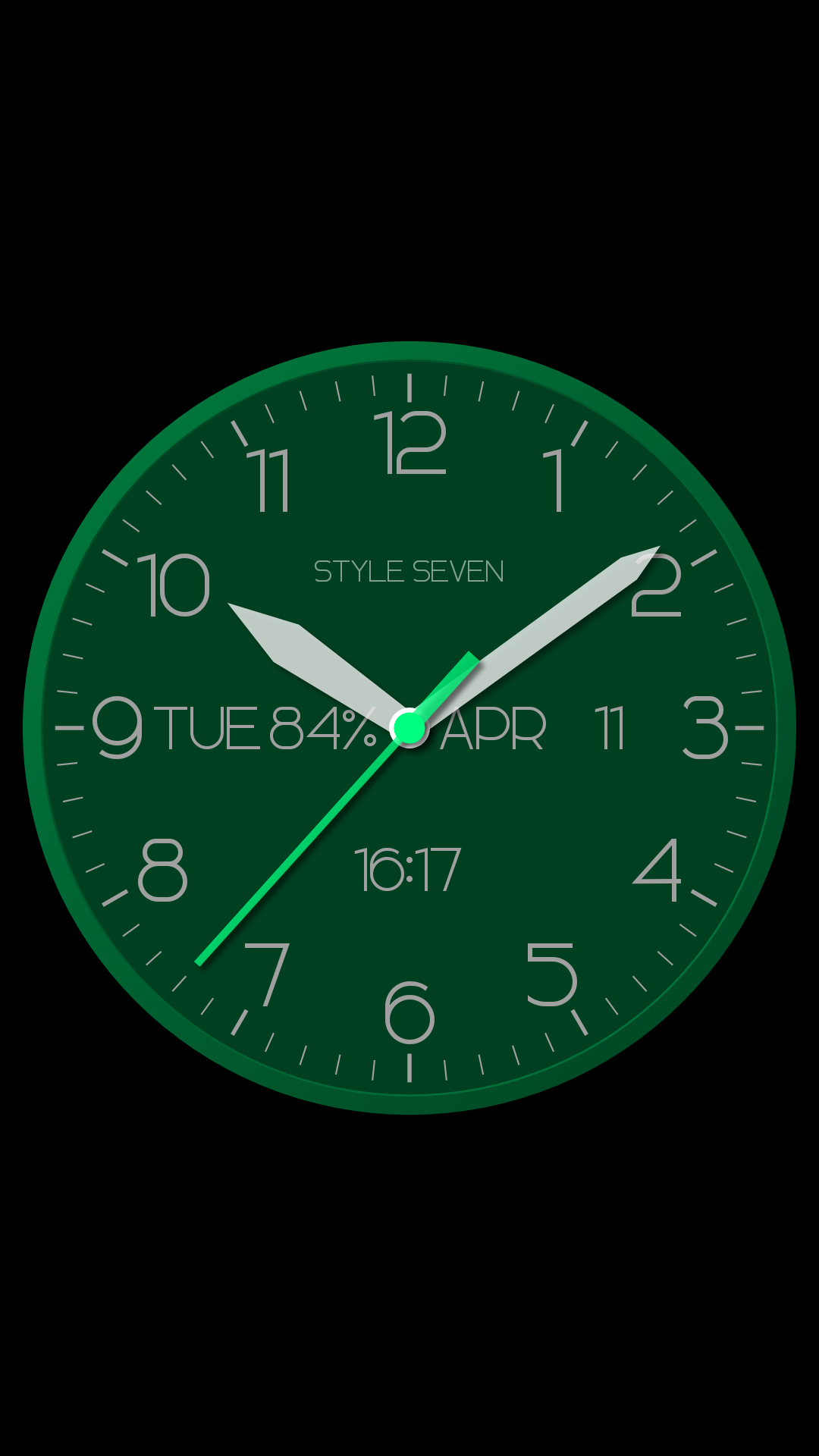 اسکرین شات 3 برنامه Modern Analog Clock-7