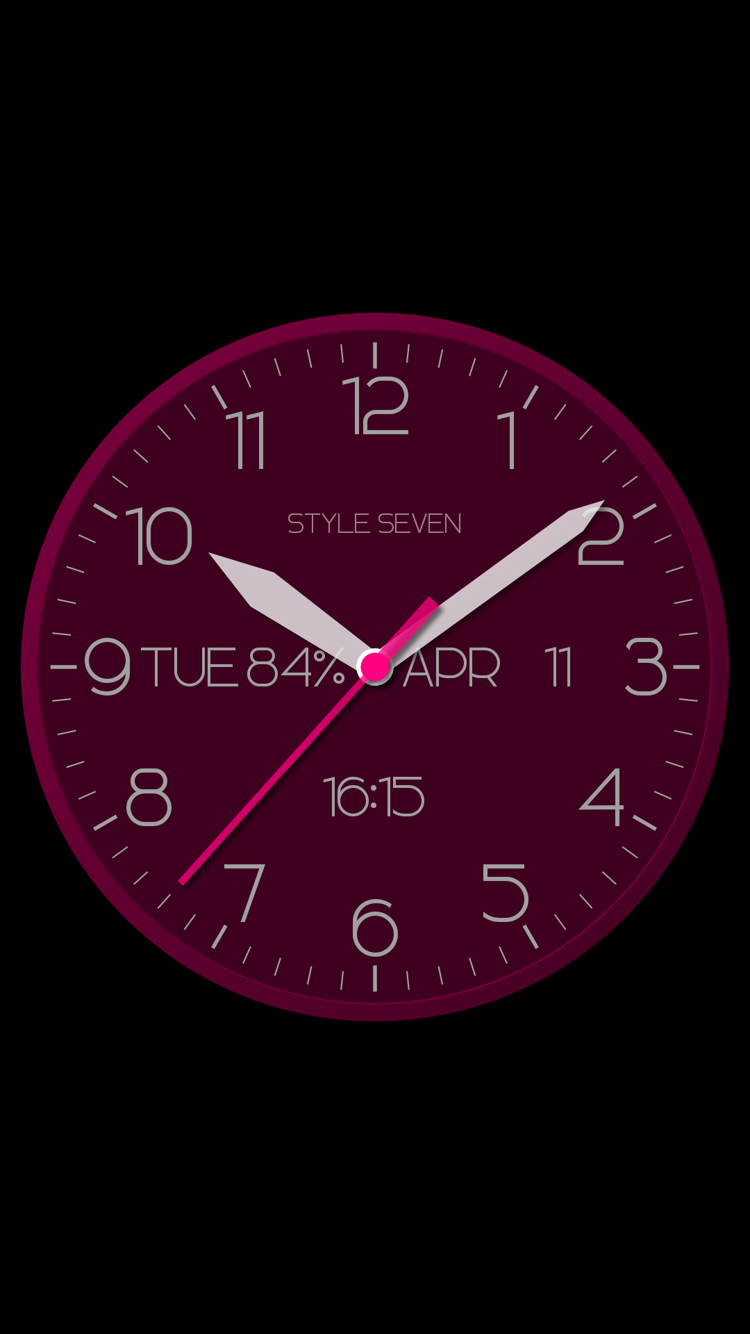 اسکرین شات 1 برنامه Modern Analog Clock-7