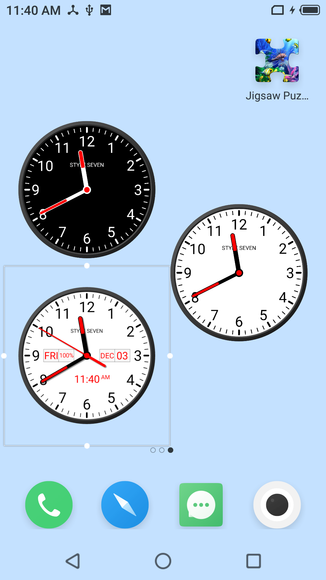 اسکرین شات 7 برنامه Analog Clock Widget Plus-7