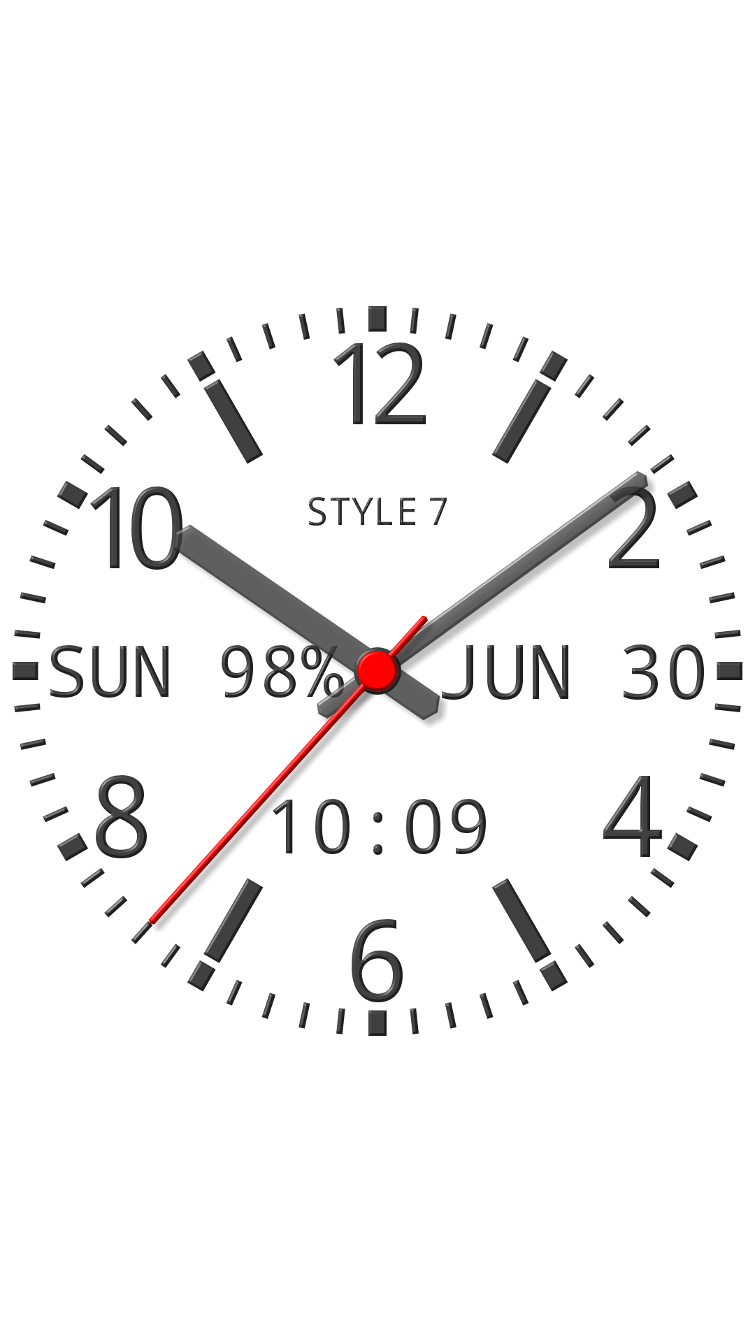 اسکرین شات 8 برنامه Speaking Analog Clock-7