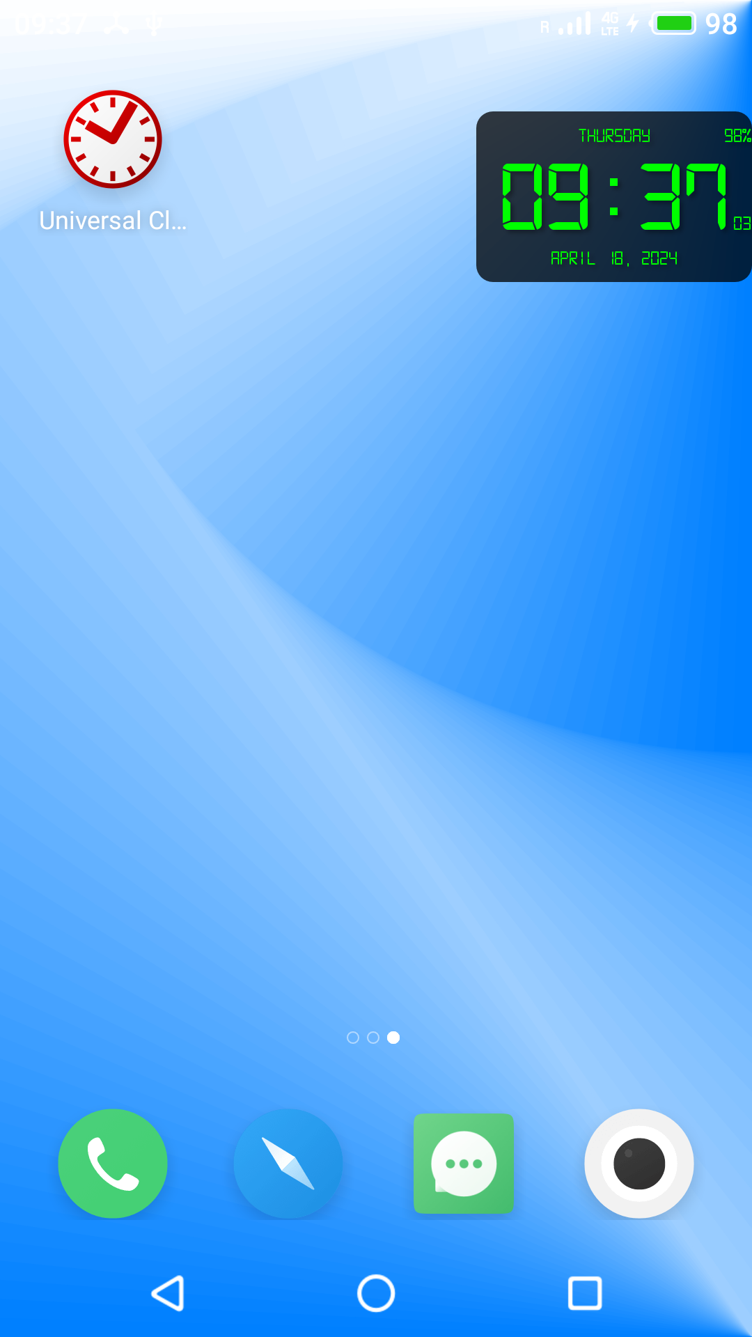 اسکرین شات 4 برنامه Digital Clock Live Wallpaper-7