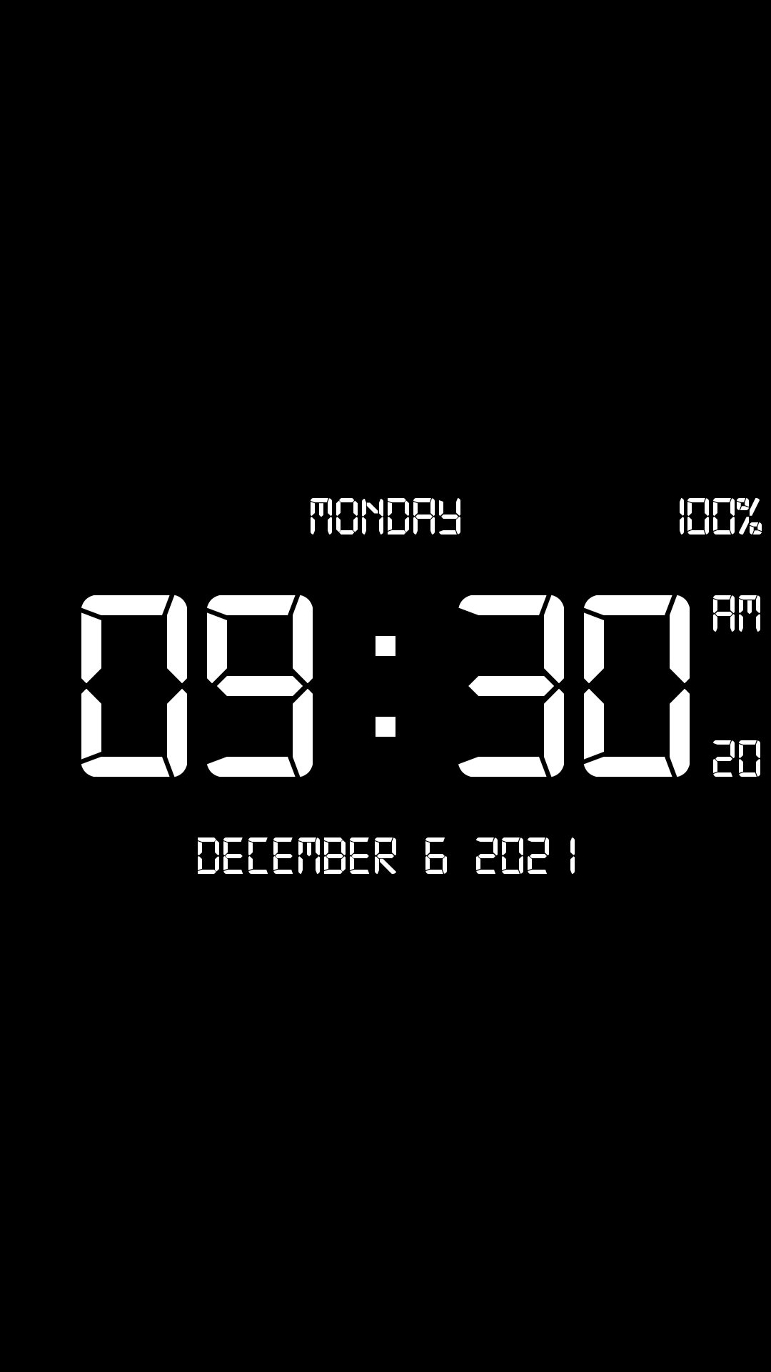 اسکرین شات 2 برنامه Digital Clock Live Wallpaper-7