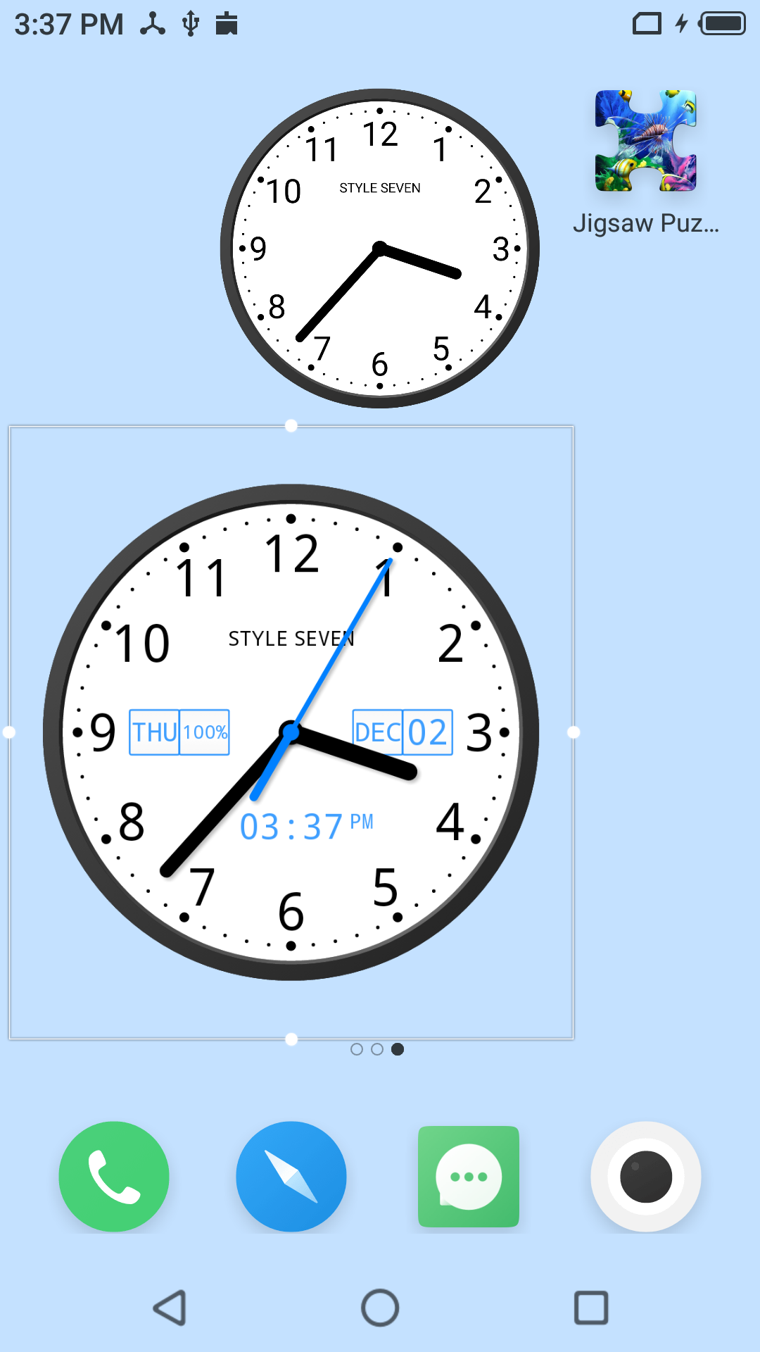 اسکرین شات 6 برنامه Light Analog Clock-7