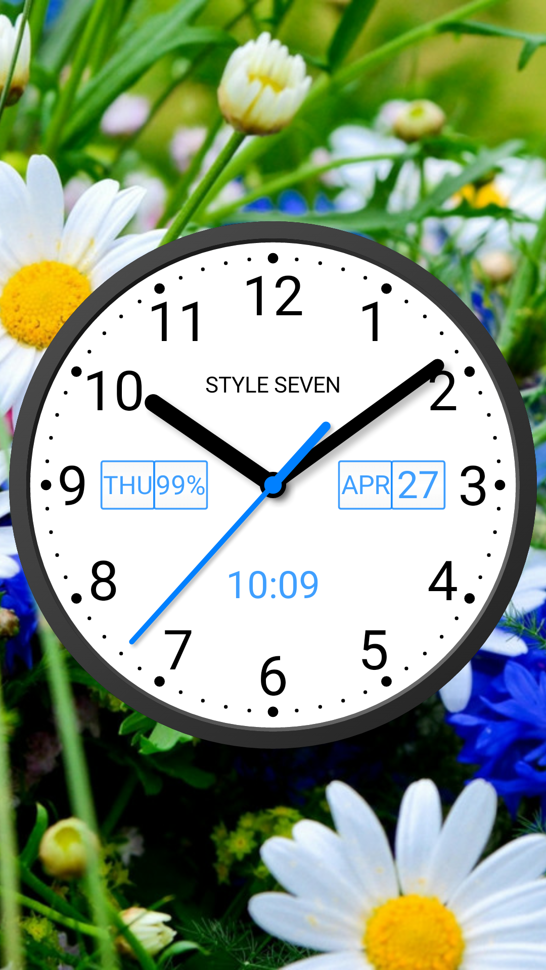 اسکرین شات 2 برنامه Light Analog Clock-7