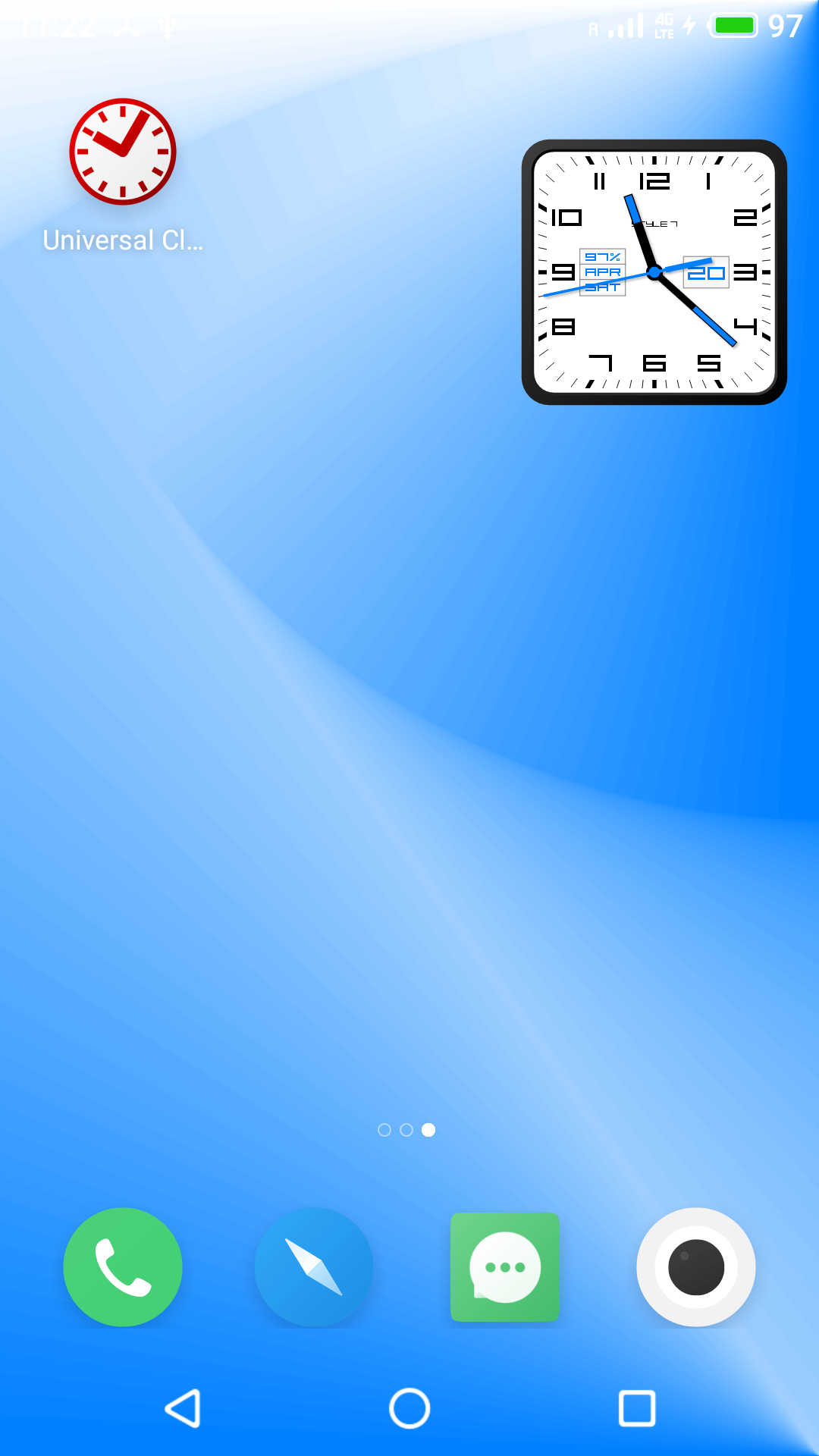 اسکرین شات 7 برنامه Square Analog Clock-7