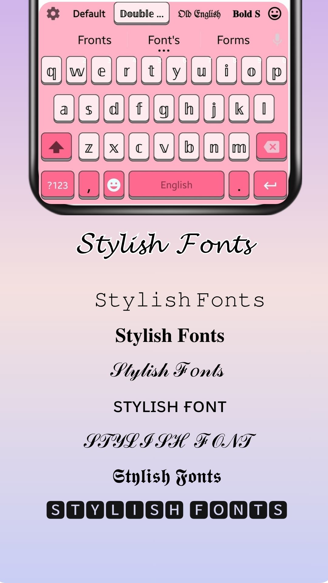 اسکرین شات 1 برنامه Stylish Fonts