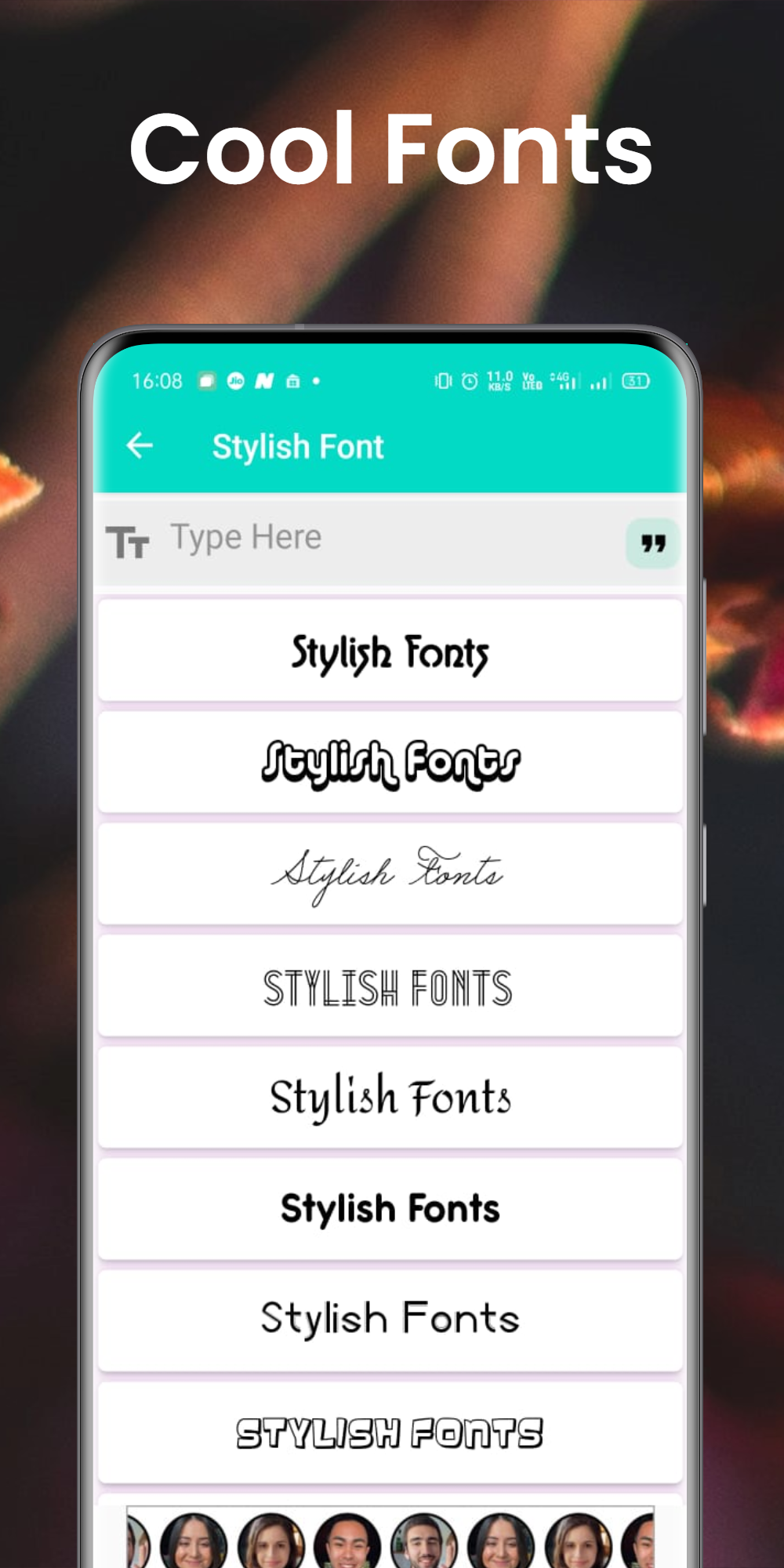 اسکرین شات 3 برنامه Stylish Fonts