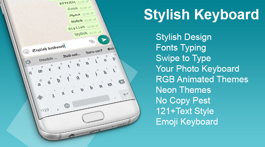 اسکرین شات 1 برنامه Stylish Keyboard-Fonts & Theme