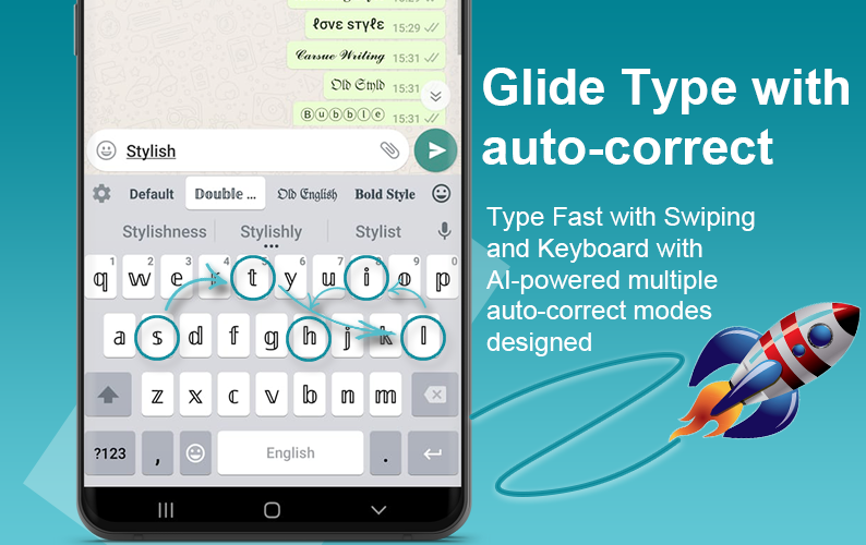 اسکرین شات 5 برنامه Stylish Keyboard-Fonts & Theme