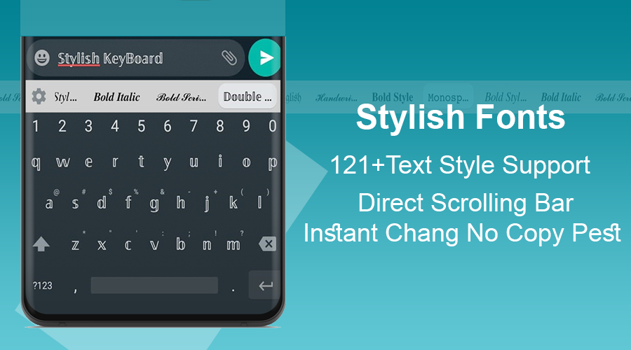اسکرین شات 2 برنامه Stylish Keyboard-Fonts & Theme