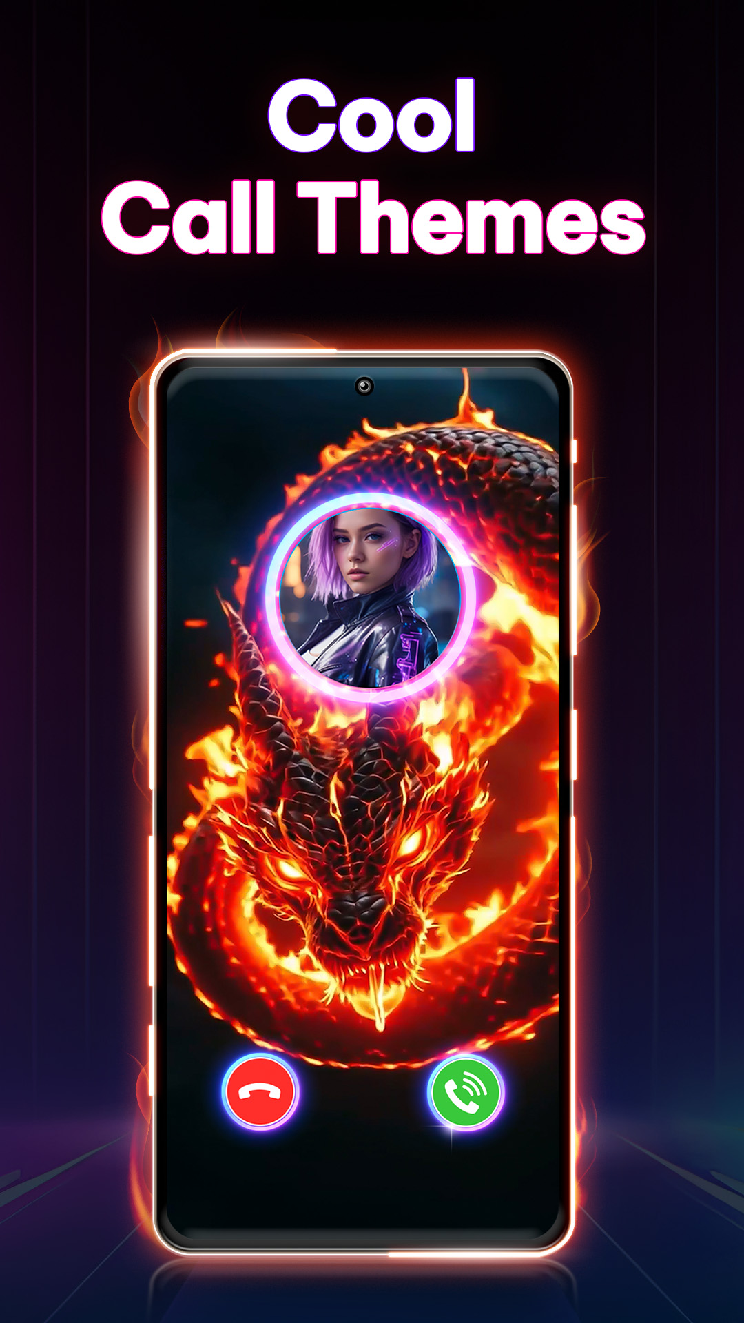 اسکرین شات 3 برنامه Color Call Screen: Call Themes