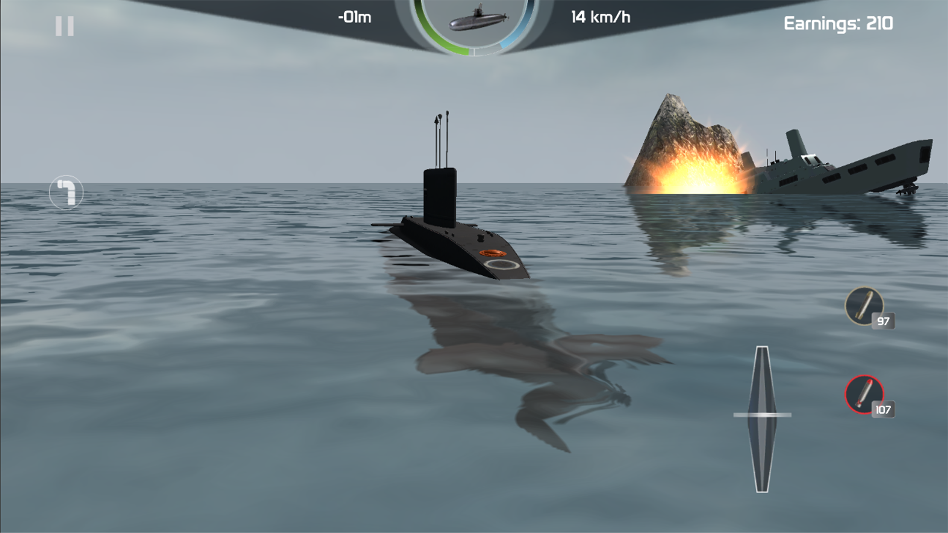اسکرین شات 6 بازی Submarine Simulator : Naval Wa