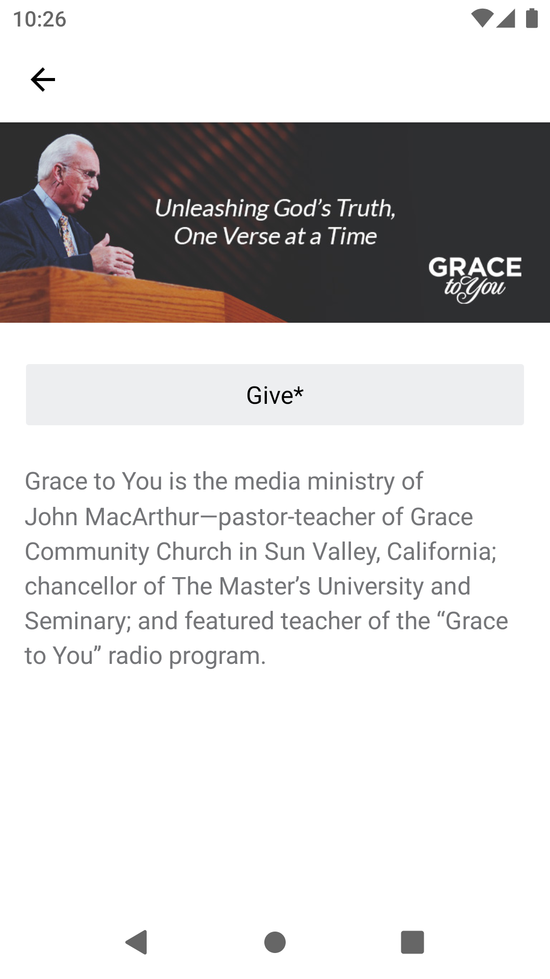 اسکرین شات 3 برنامه GTY Sermons