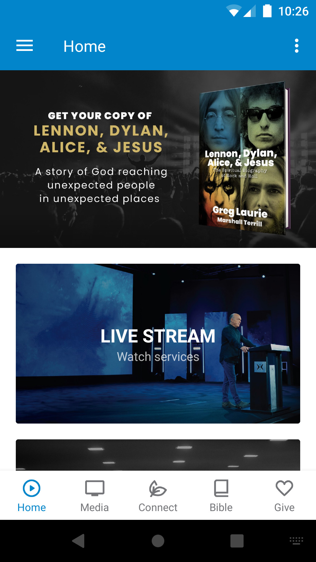 اسکرین شات 1 برنامه Harvest: Greg Laurie