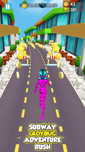 اسکرین شات 1 بازی Subway Lady Bug Dash - Adventure Cat Noir Run