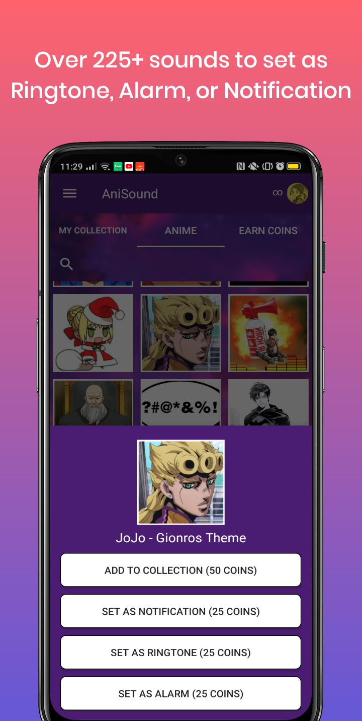 اسکرین شات 2 برنامه Anime Music & Ringtones