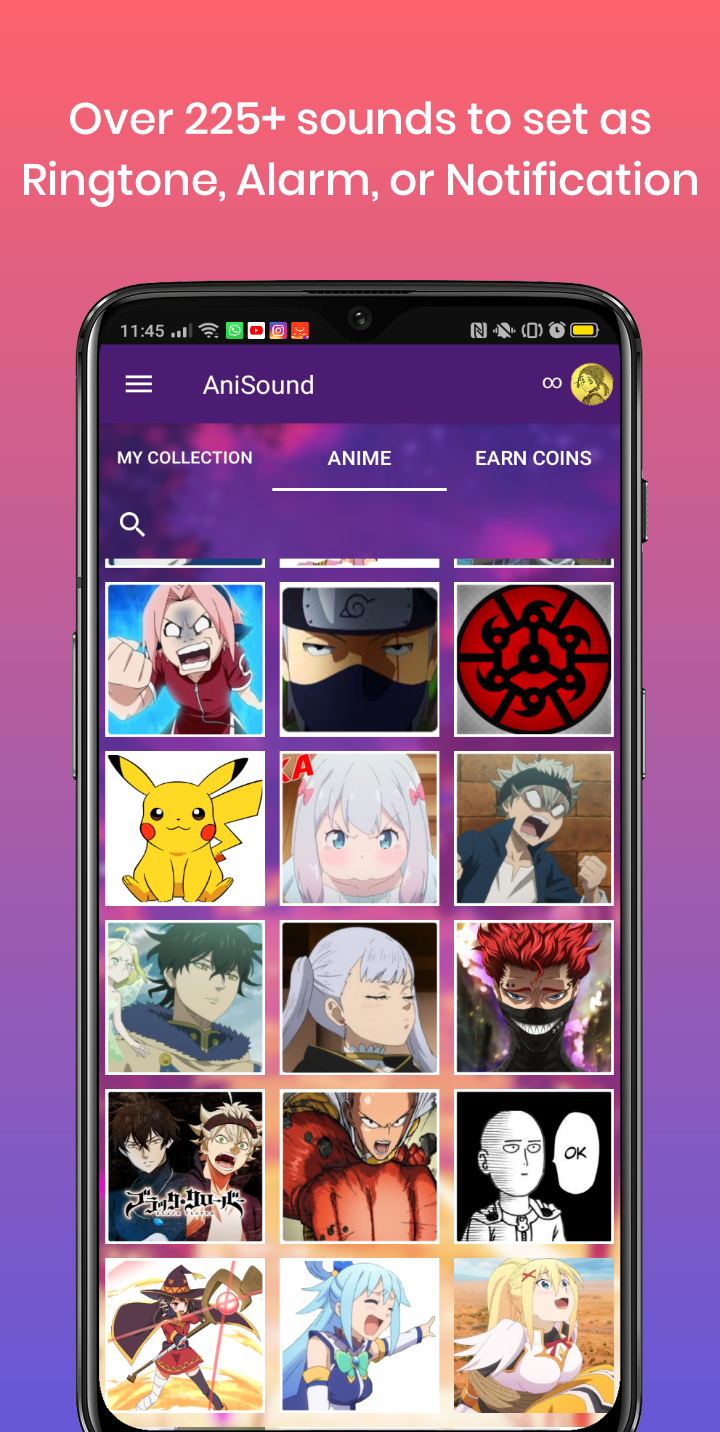 اسکرین شات 7 برنامه Anime Music & Ringtones