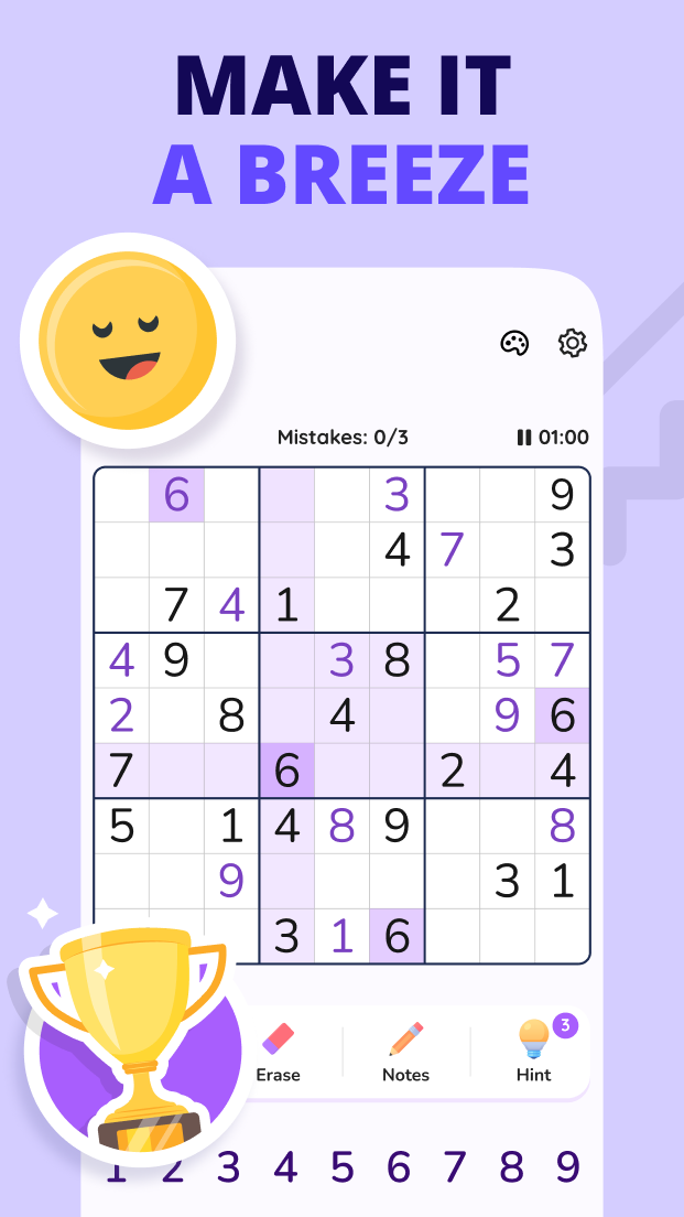 اسکرین شات 7 بازی Sudoku - Classic Sudoku Game