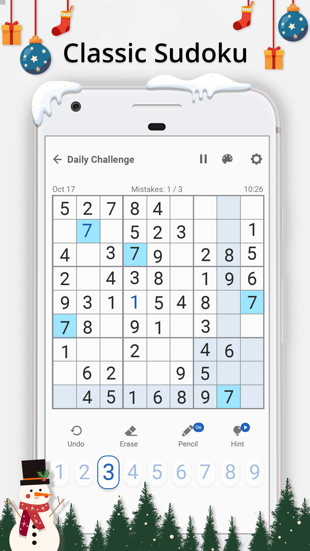 اسکرین شات 1 بازی Sudoku Puzzles: Fun Math Game